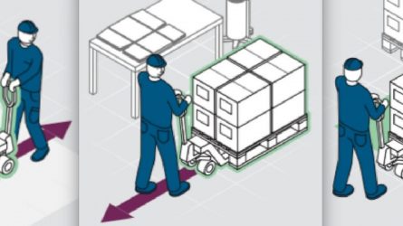 Logicpics erläutern logistische Prozesse im Warehouse. © HS Augsburg