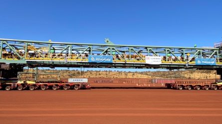 In Australien wird der größte schienenbetriebene Schaufelradbagger der Welt gebaut. © DB Schenker