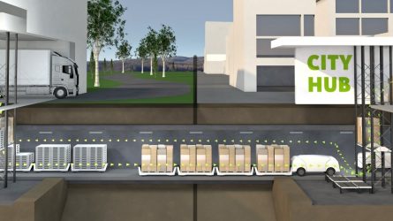 Ein unterirdisches Röhrensystem für die vorletzte Meile entlastet den innerstädtischen Straßenverkehr. © Smart City Loop