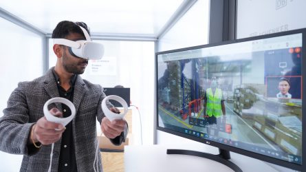 Digital und nachhaltig. So präsentierte DB Schenker sich selbst und die Zukunft der Logistik (© DB Schenker)