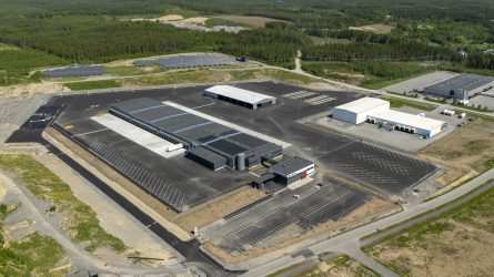 Ilmakuva DB Schenkerin terminaalista Lempäälässä