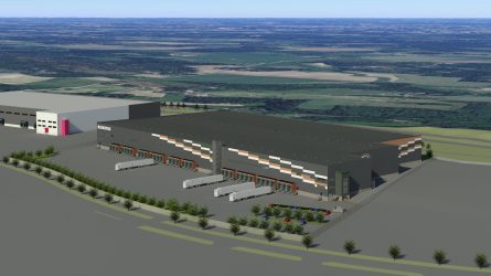 Havainnekuva varastokiinteistöstä